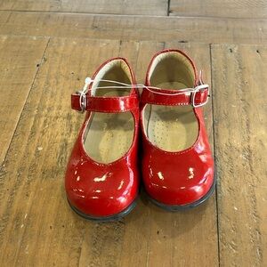 Little Eric red patent Italian leather Mary Janes
